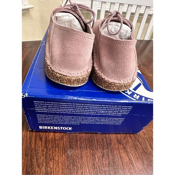 Birkenstock Lavender Gary flats with Suede Upper 38 NARROW - Picture 3 of 9